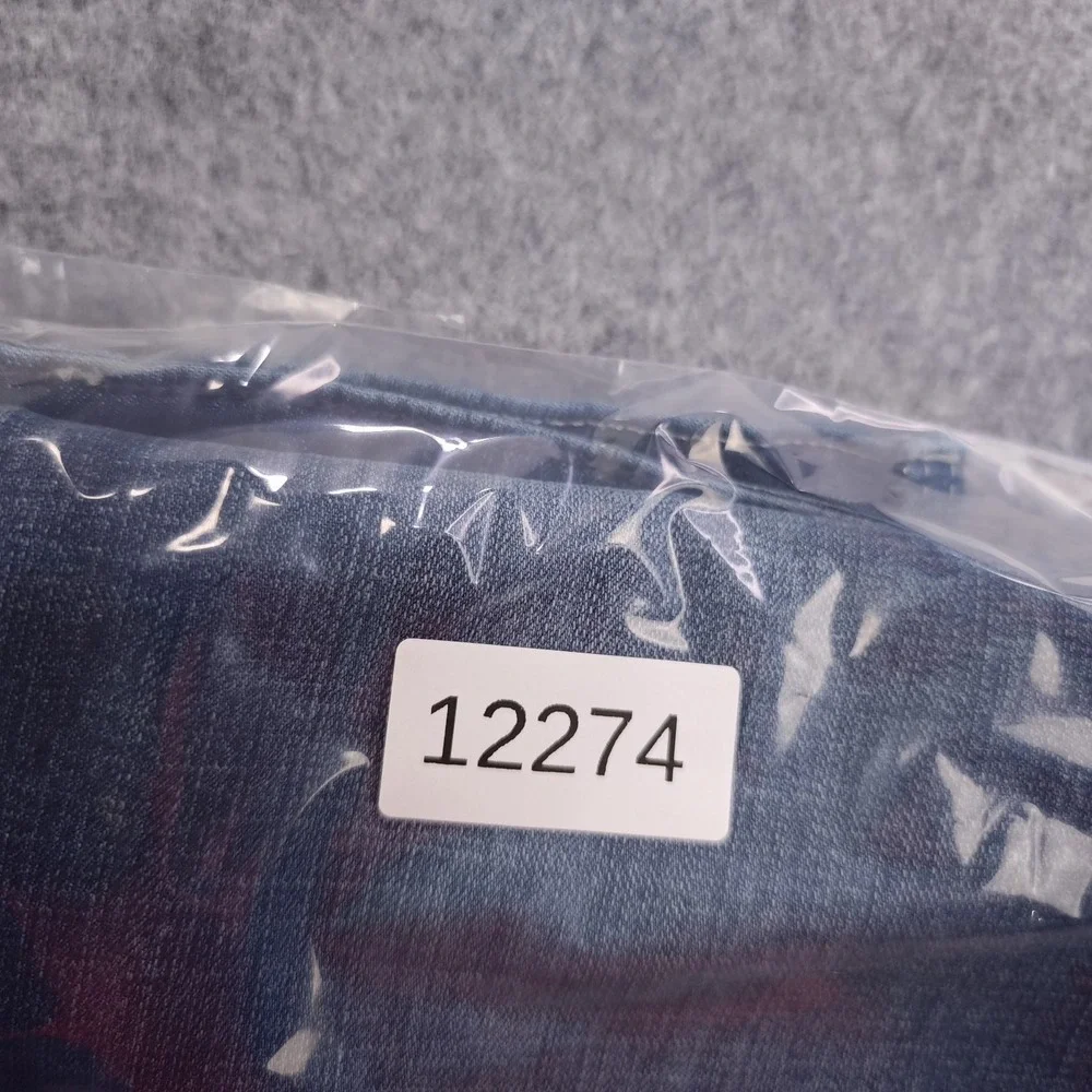 Wrangler Straight Leg Jeans Women's 15x34 Blue Faded Medium Wash Denim Stretch